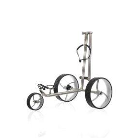 Push Golf Trolley Cushy S acero inoxidable pulido, elegante 2/6