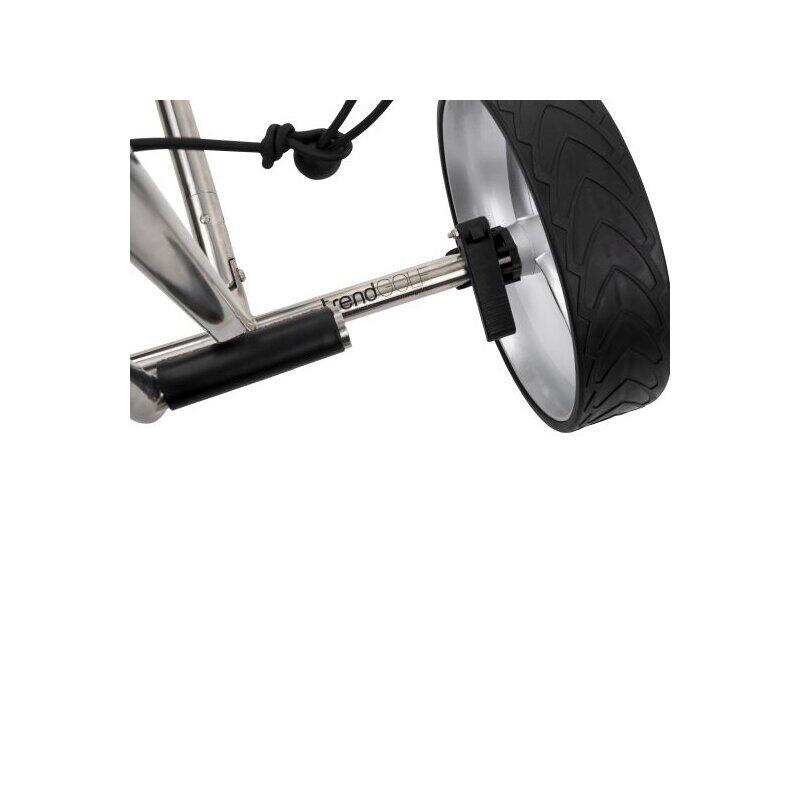Push Golf Trolley Cushy S acero inoxidable pulido, elegante 6/6