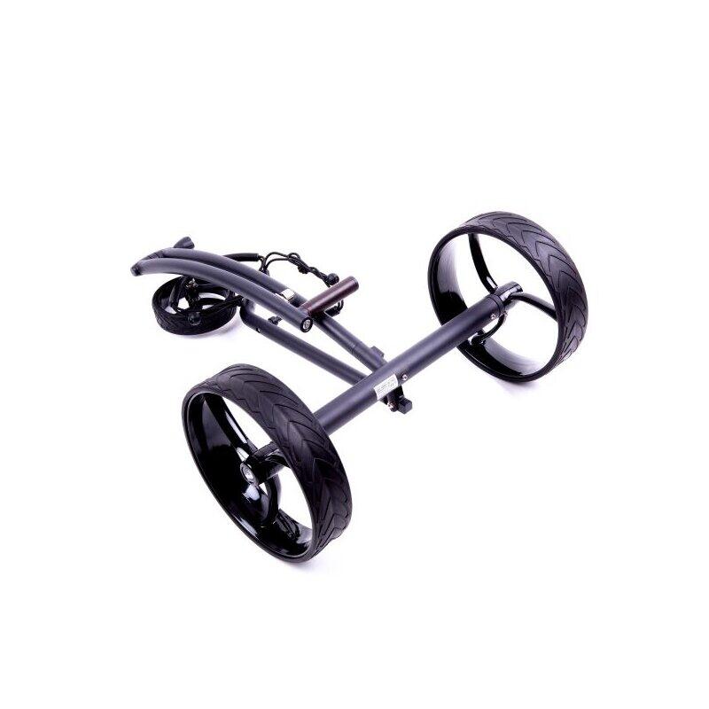 Carrito de golf eléctrico negro, batería de litio, freno de descenso 3/6