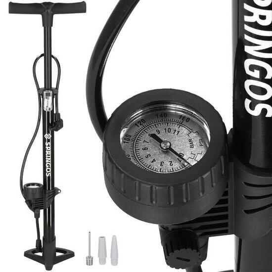Pompka rowerowa podłogowa Springos z manometrem 11 bar