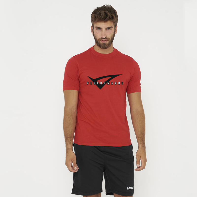 t-shirt performance adulto rosso