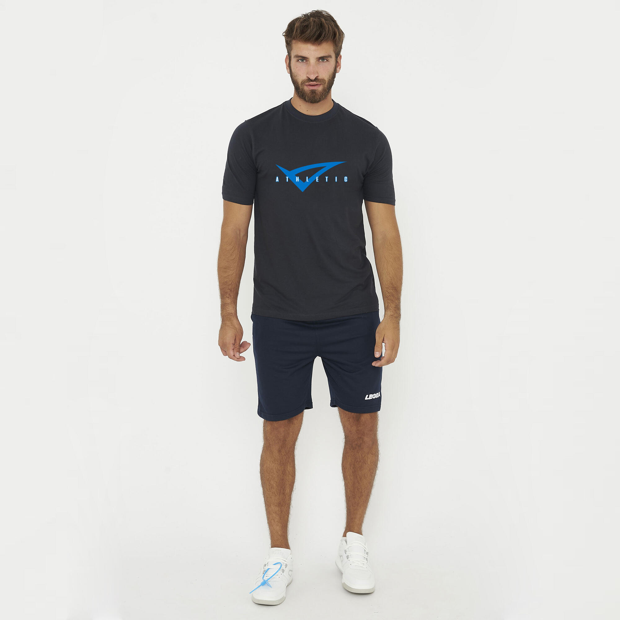LEGEA t-shirt move man in cotone blu adulto