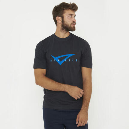 T-shirt en coton pour homme MOVE MAN bleu