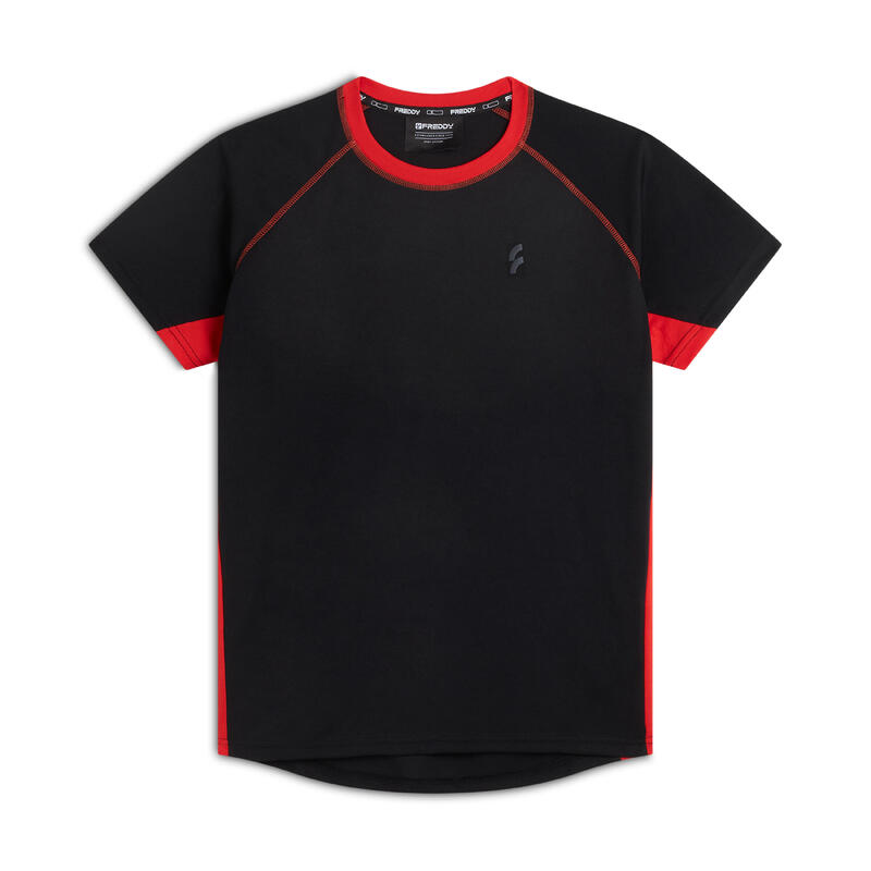 T-shirt sportiva da uomo maniche raglan inserti a contrasto