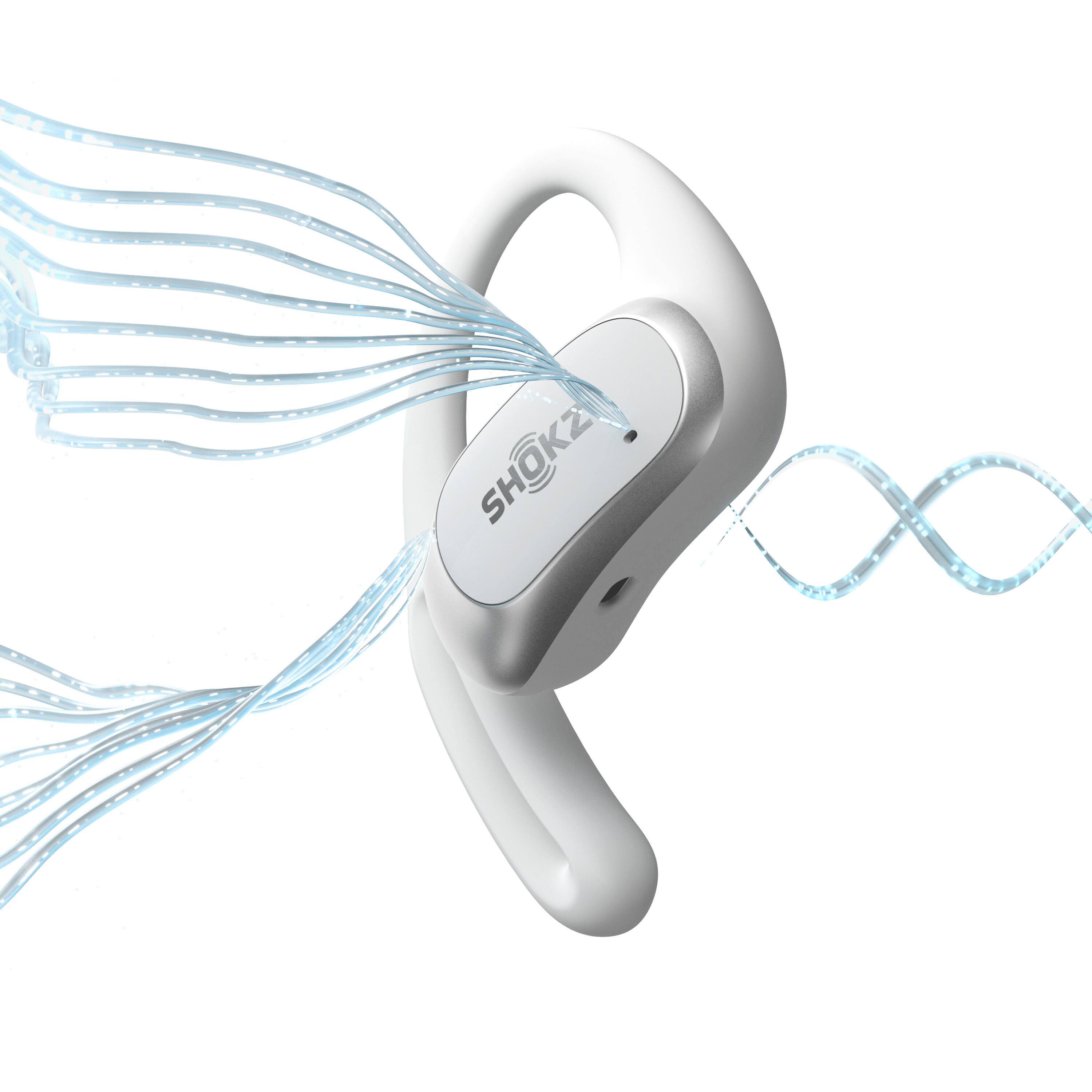 Shokz Bluetooth Headset - OPENFIT AIR WHITE 3/7