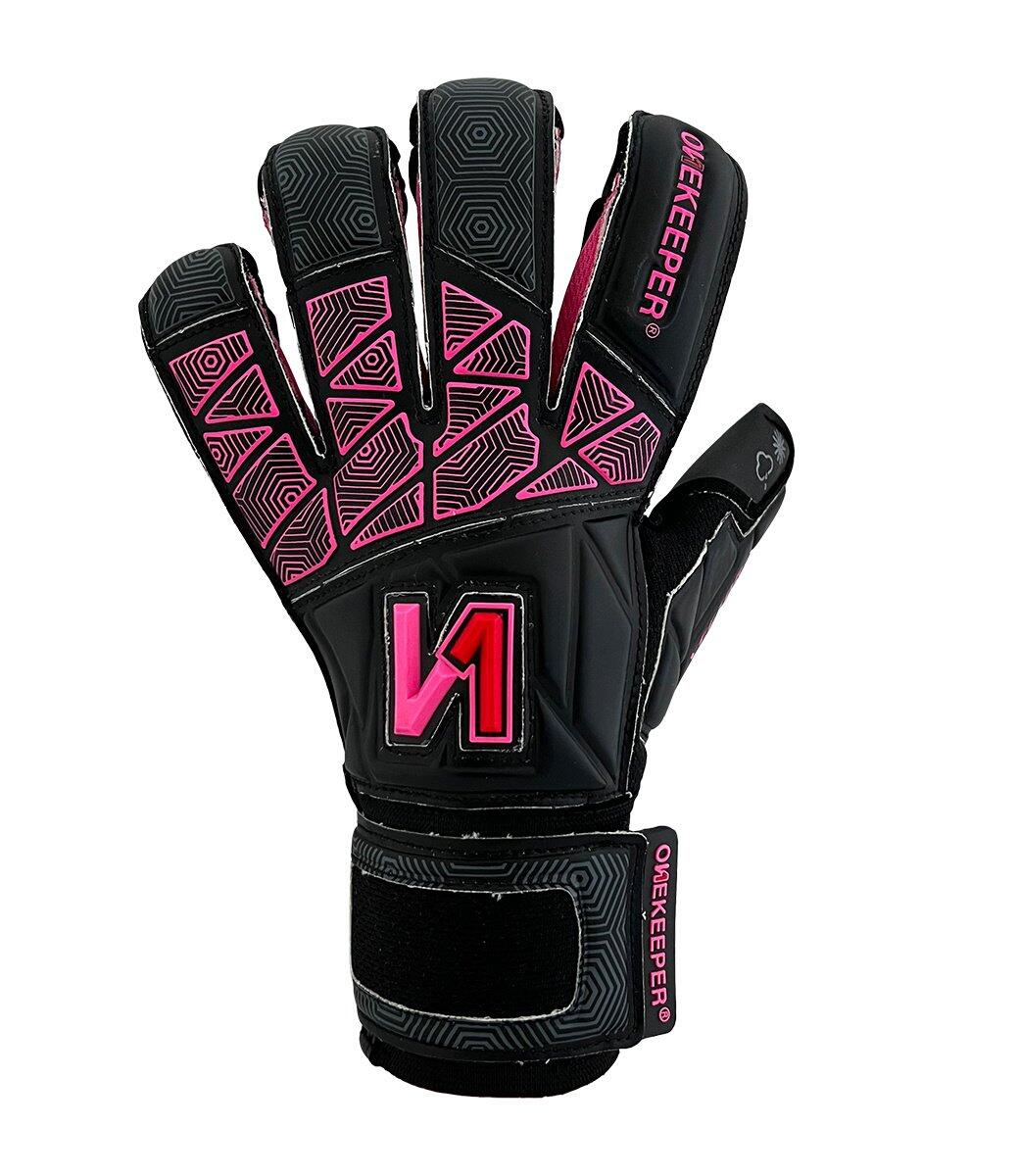 Onekeeper Keepershandschoenen Vector Junior Zwart/Roze 2/4