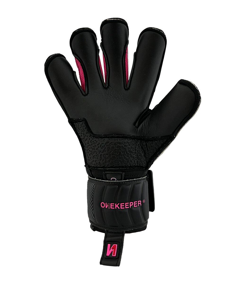 Onekeeper Keepershandschoenen Vector Junior Zwart/Roze 3/4