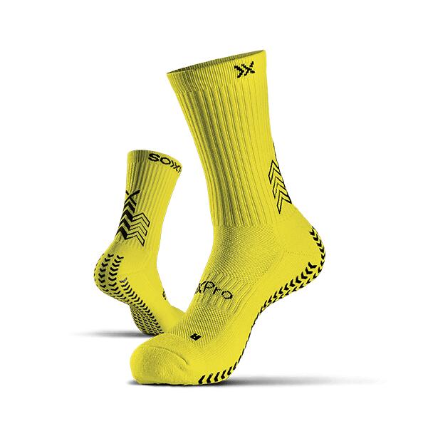 SOXPRO SOXPro Classic Gele Antislip Grip Voetbalsokken