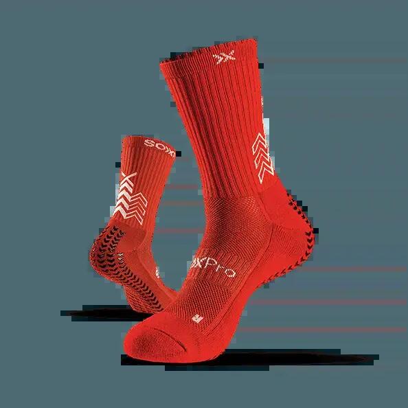 SoxPro Grip Anti-Slip Socks Rouge
