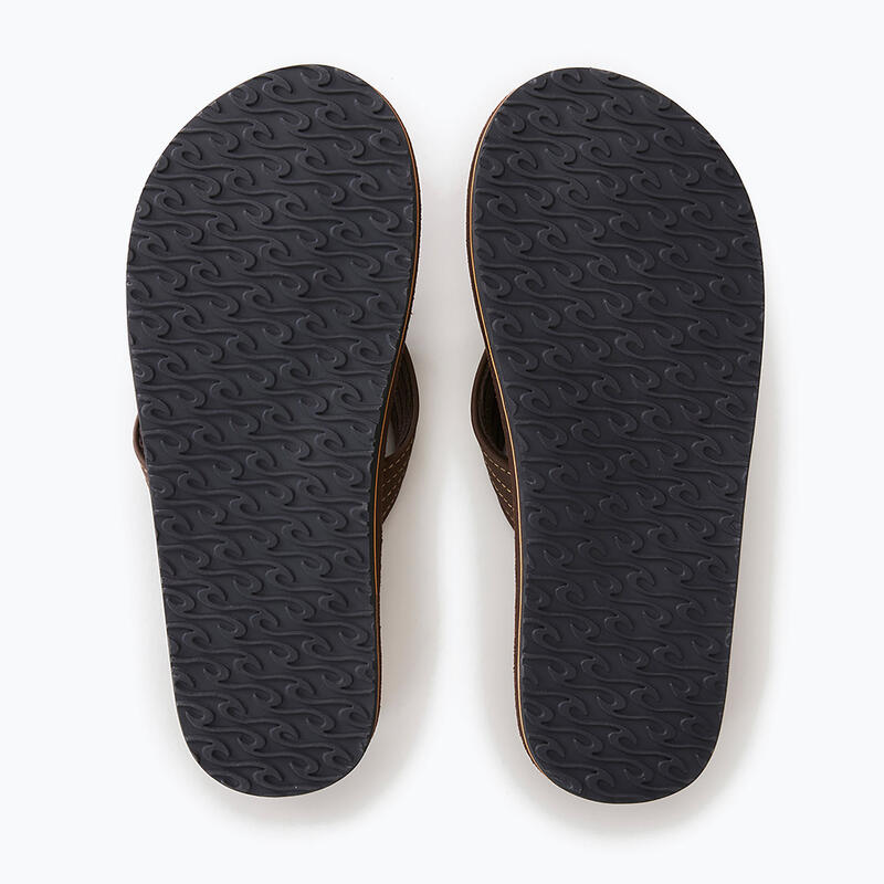 Rip Curl Revival leren teenslippers voor heren met open neus