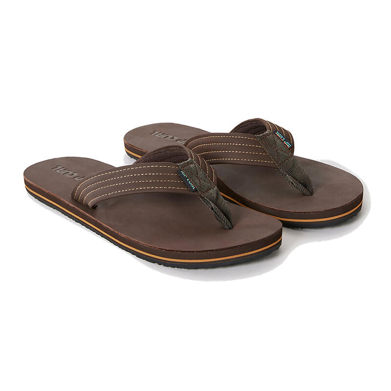 Rip Curl Revival leren teenslippers voor heren met open neus