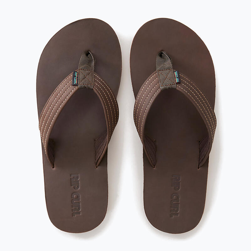 Rip Curl Revival leren teenslippers voor heren met open neus