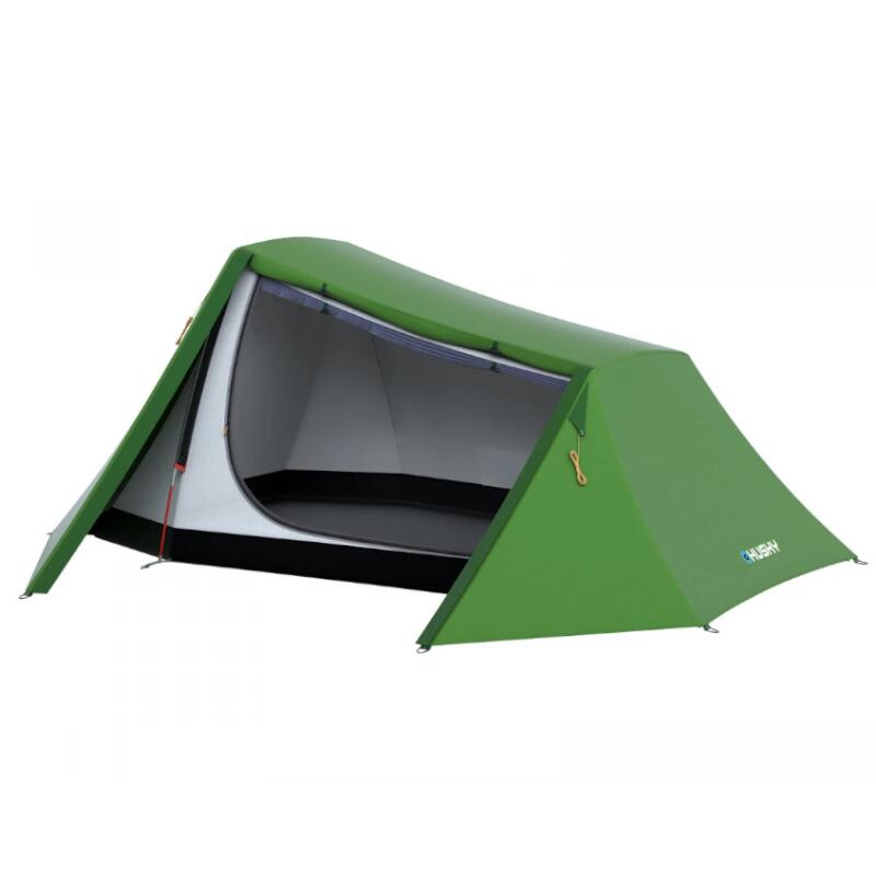 Tente camping HUSKY BRUNEL 2 places verte légère et imperméable 2/5