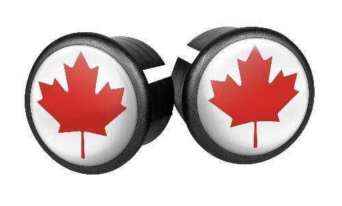 VELOX Tappi per manubrio Velox Canada, 2 pezzi, bianco.