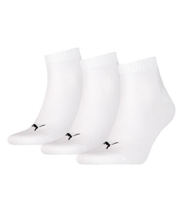 3 Paar Puma Unisex Quarter Socken Sneaker Gr. 35 - 49 für Damen Herren Füßlinge