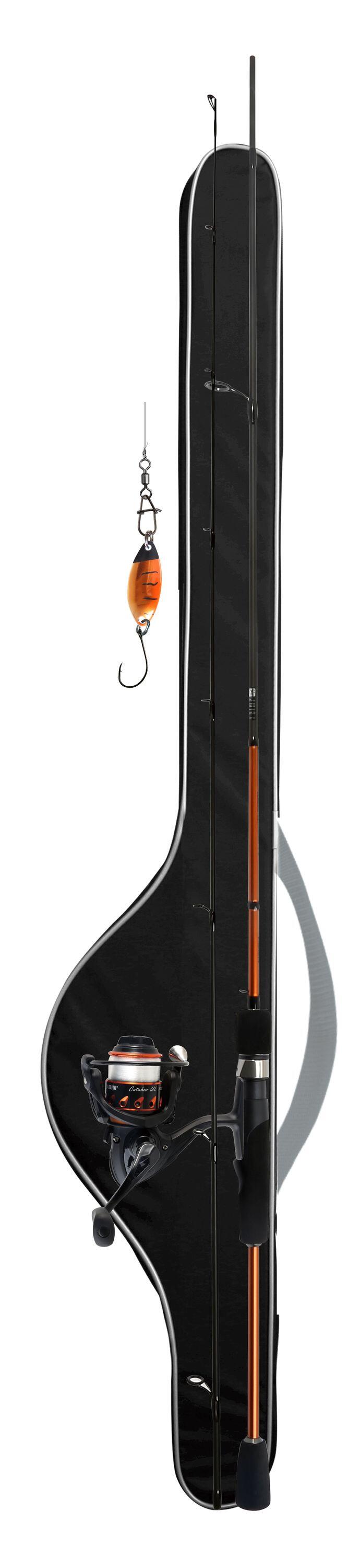 PALADIN 2-tlg. Ultralight Angel-Combo Carbon (198 cm) für Forelle und Barsch, Orange