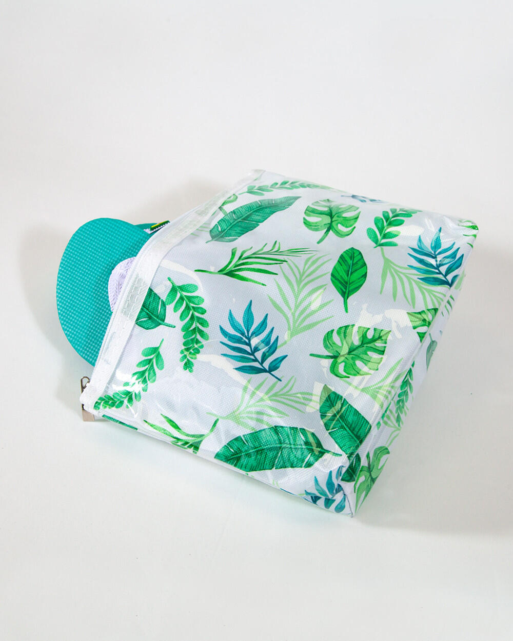 SACO DE AGULHA IMPERMEÁVEL COM FOLHAS VERDES 2/7