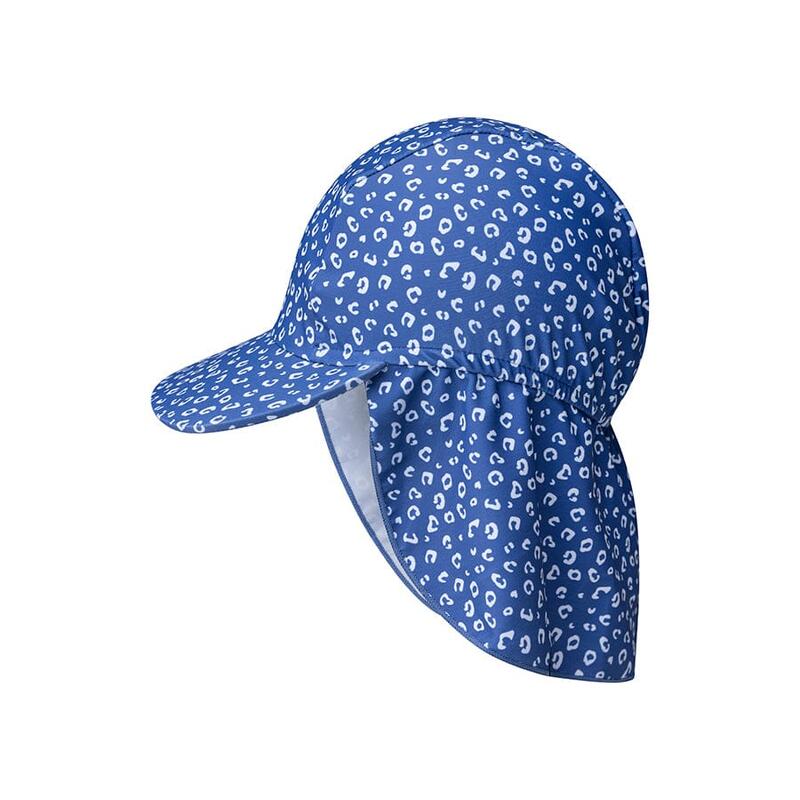 Cappello da Sole UV Blu Leopardato