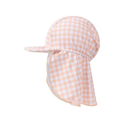 Casquette solaire vert imprimé léopard 1 à 2 ans