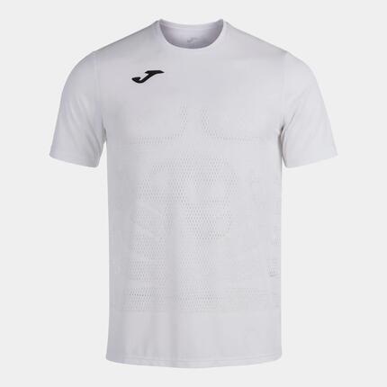 Maillot Manches Courtes Running Homme Joma Marathon Blanc