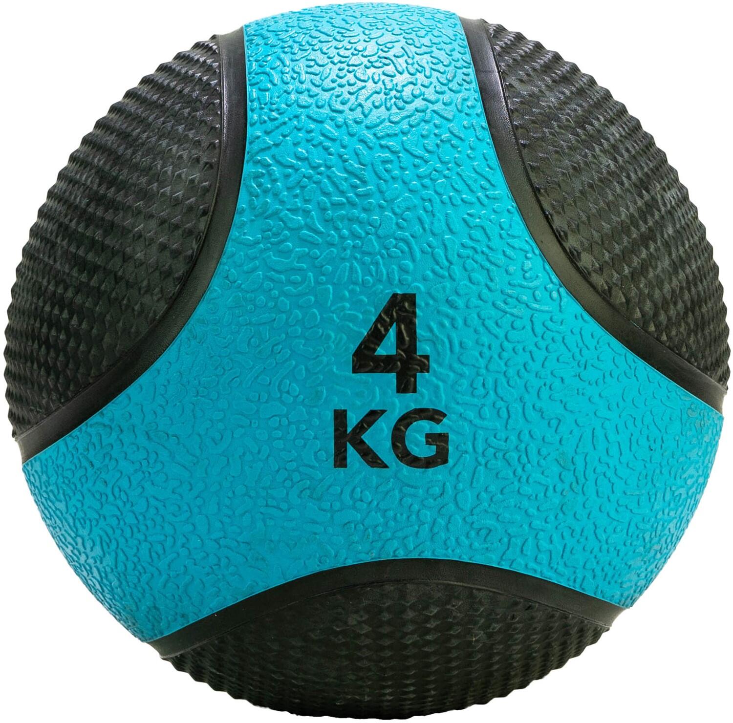 Balón medicinal Tunturi - Goma - 4 kg - Azul / Negro 3/7