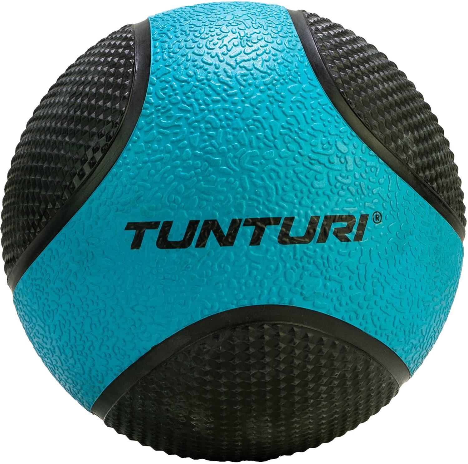 Balón medicinal Tunturi - Goma - 4 kg - Azul / Negro 2/7