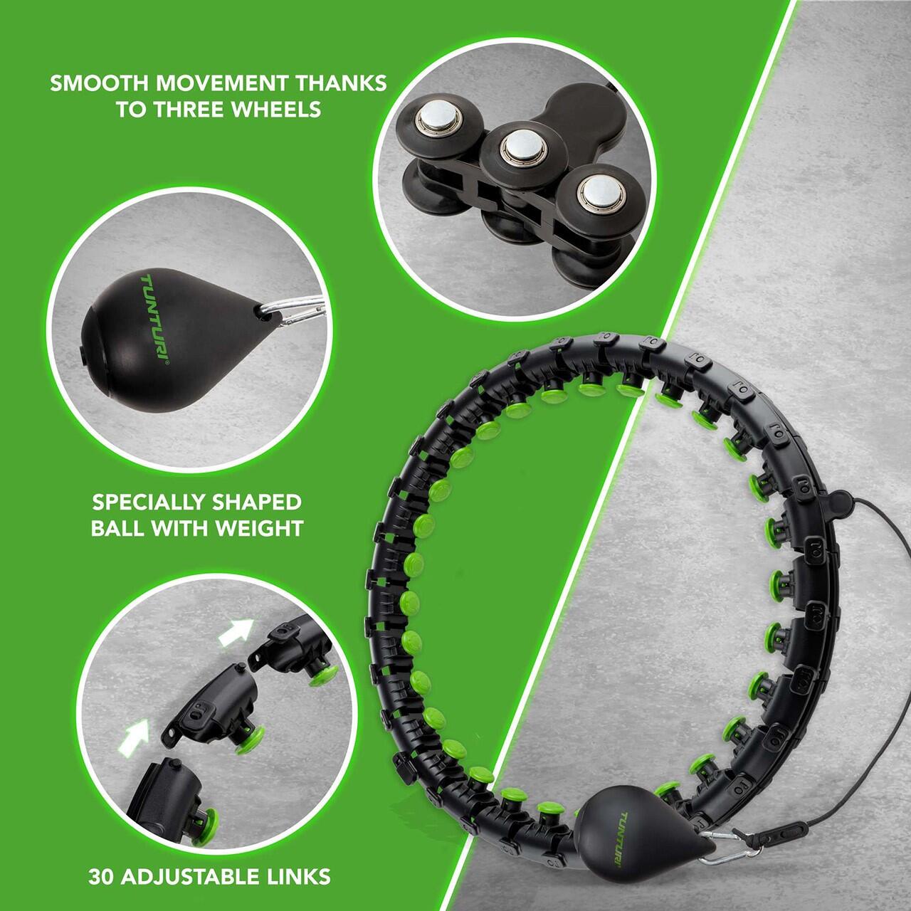 Weighted Hoelahoep XL - Massage hoelahoep - Hula hoop gewicht - Verstelbaar 7/7