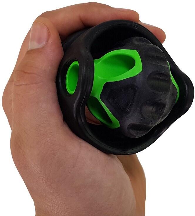 Tunturi Muscle Massage Ball Single Black with Green 2/7
