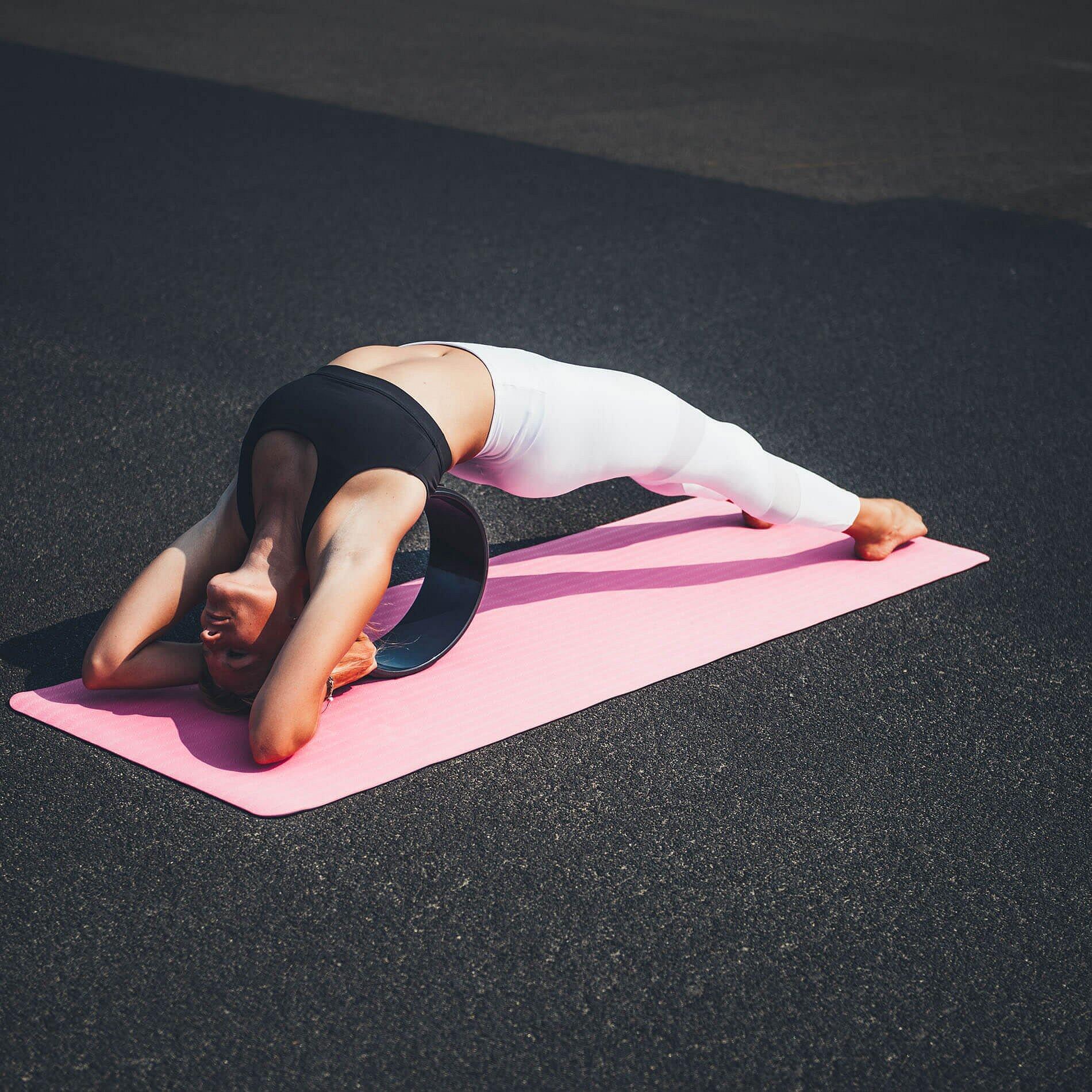Tunturi Yoga Rad Stretchhilfe Schwarz 6/7