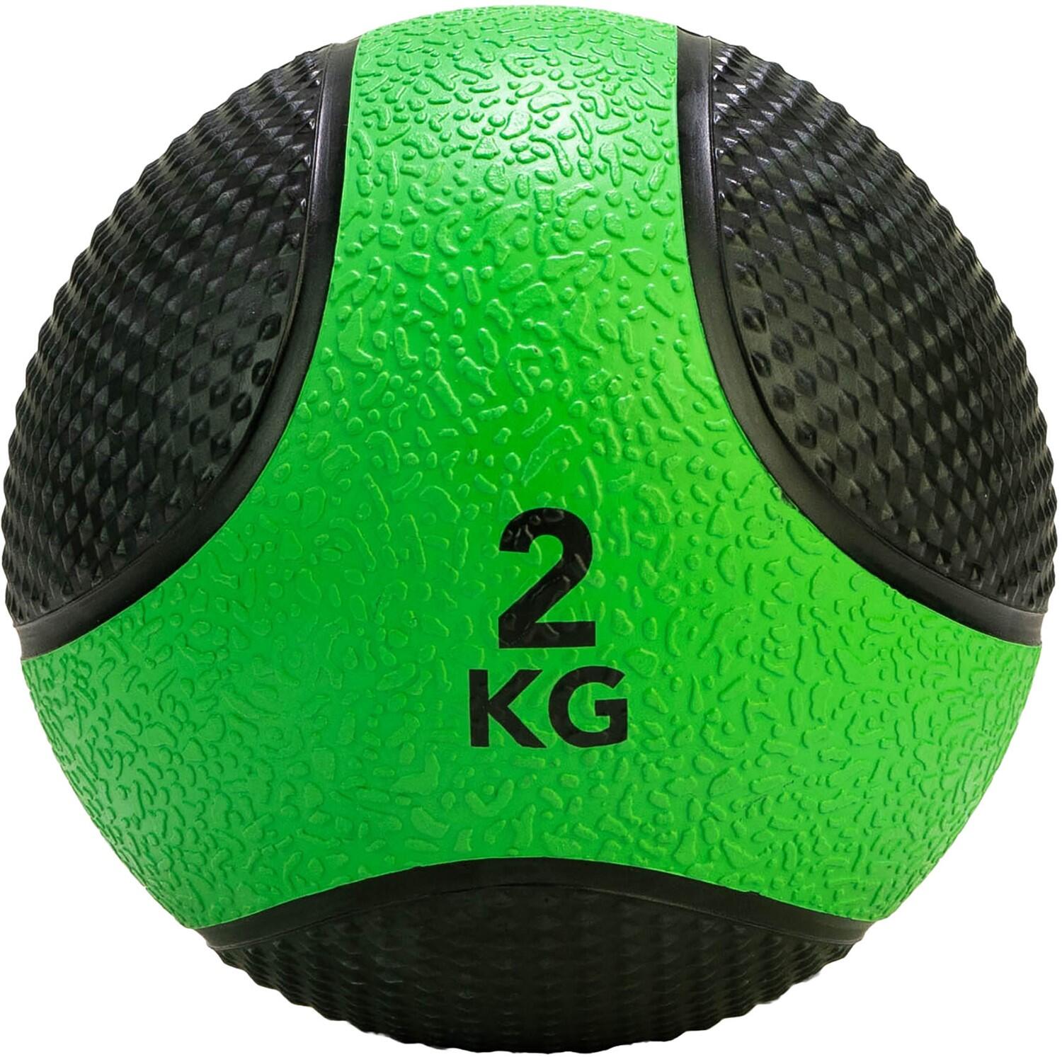 Balón medicinal Tunturi - Goma - 2 kg - Verde / Negro 3/7