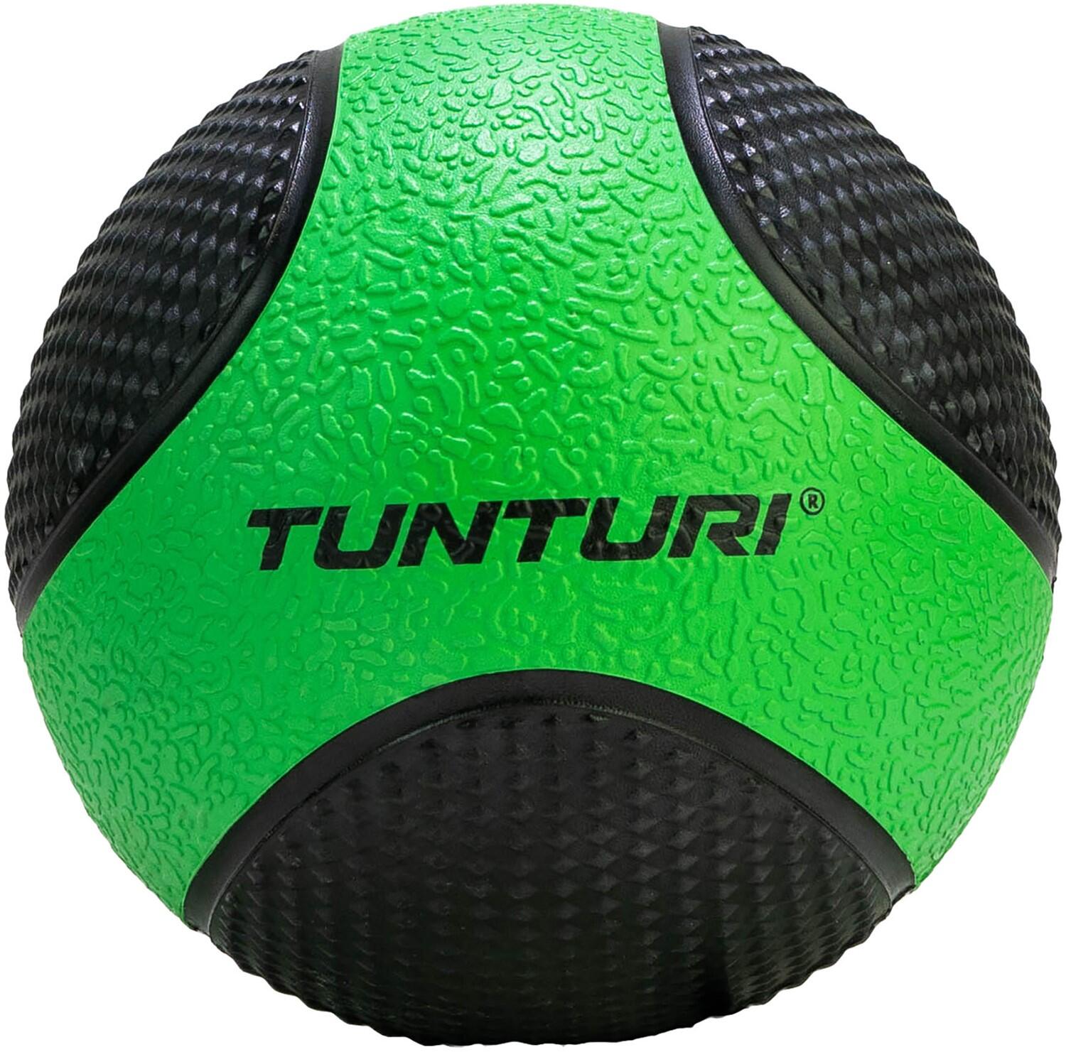 Balón medicinal Tunturi - Goma - 2 kg - Verde / Negro 2/7