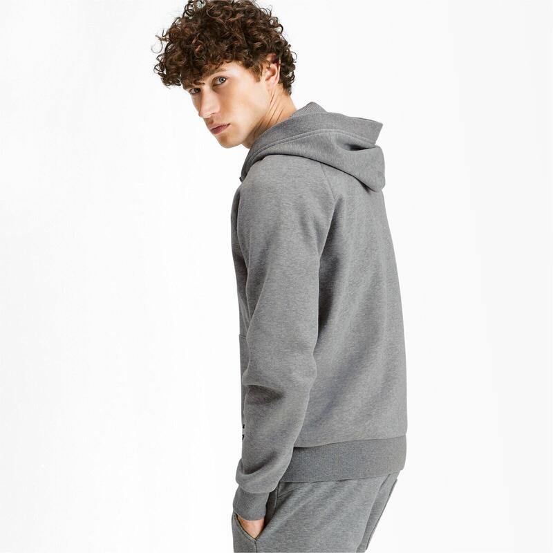 Capuchon Puma Athletics Fz Hoodie Fl, Grijs, Mannen