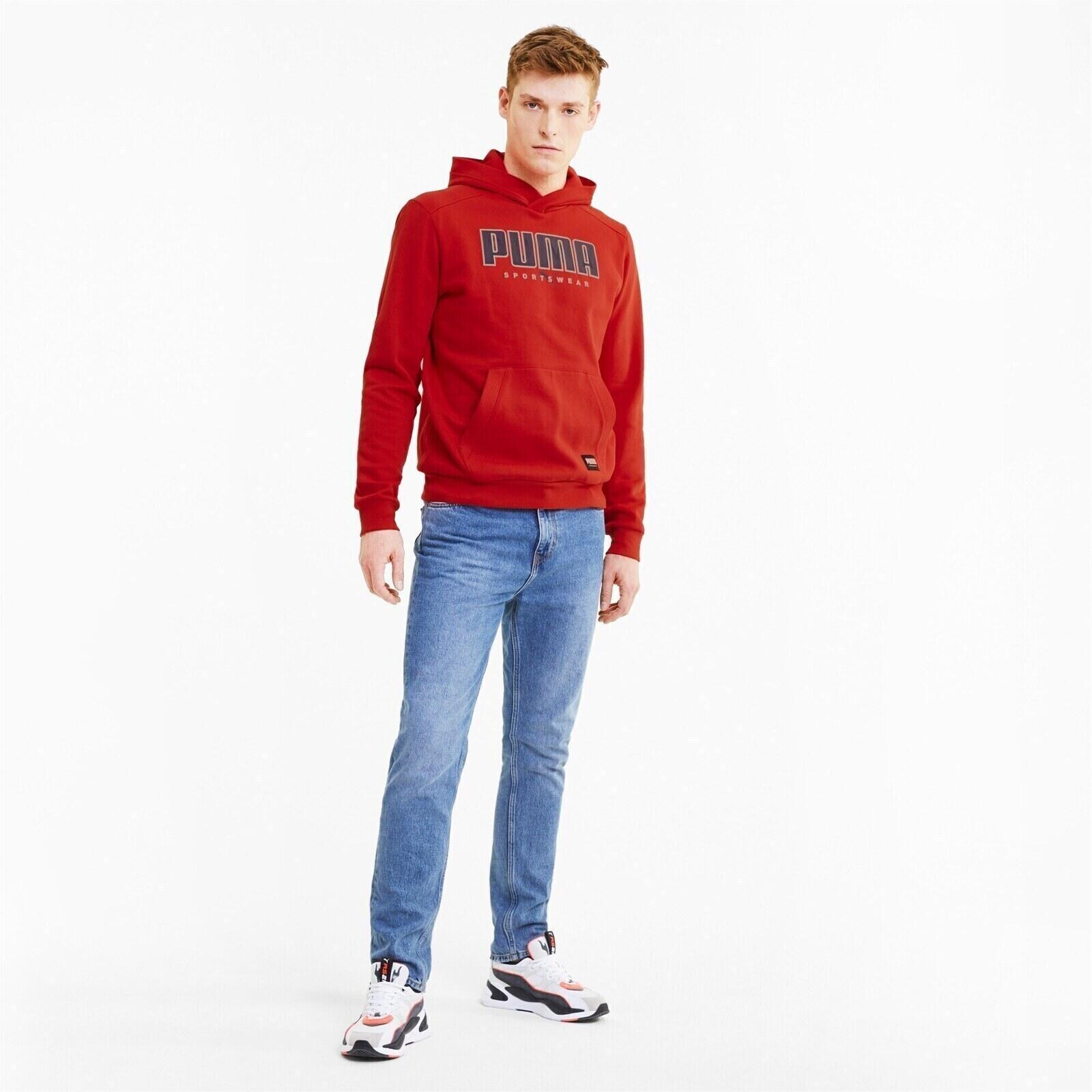 Felpa con cappuccio Puma Athletics FL, Rosso, Uomini 3/5