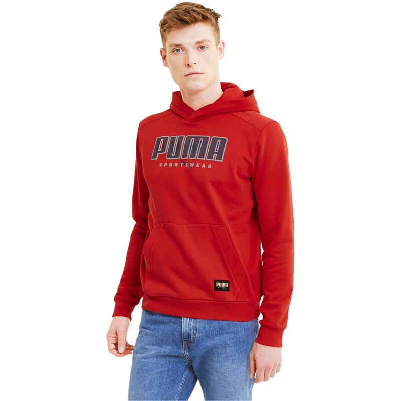 Sweat à capuche Puma Athletics FL, Rouge, Hommes