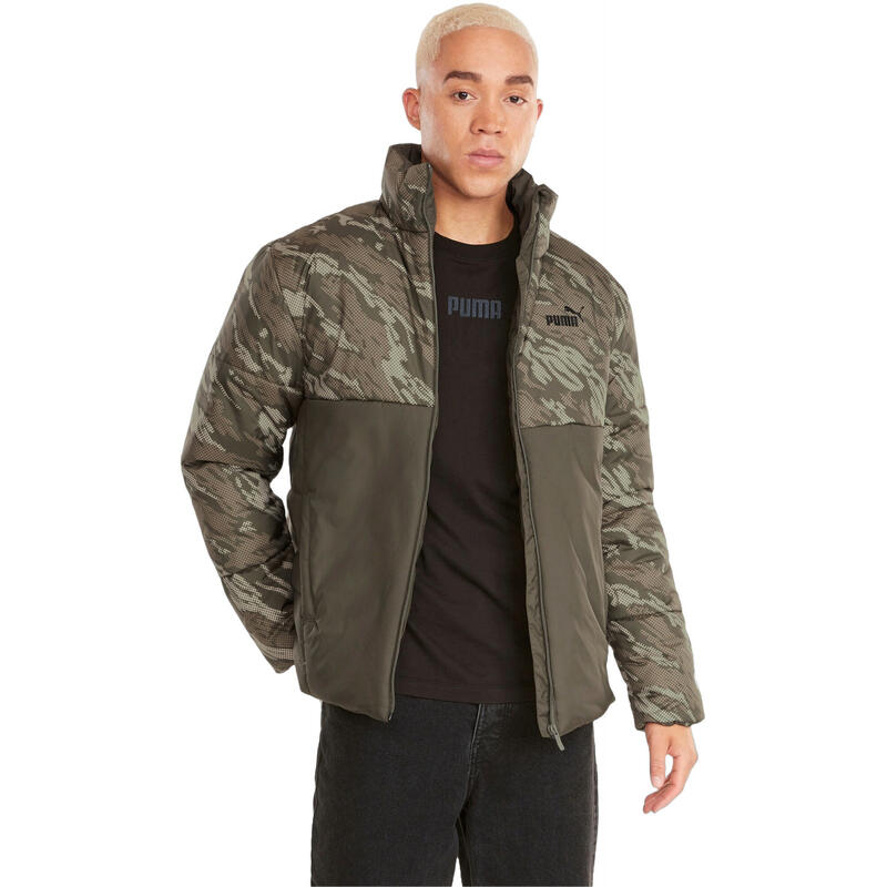 Veste Puma ESS + Padded AOP, Vert, Hommes