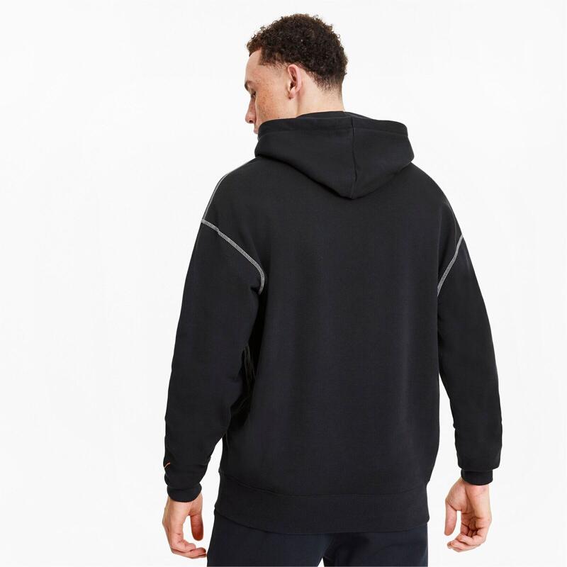 Capuchon Puma Recheck Pack Graphic Hoodie, Zwart, Mannen