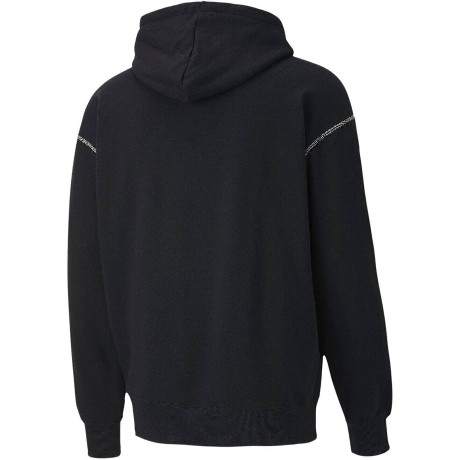 Sweat à capuche Puma Recheck Pack Graphic Hoodie, Noir, Hommes 5/5