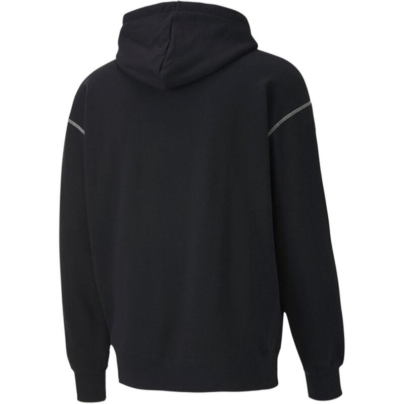 Pulóver Puma Recheck Pack Graphic Hoodie, Fekete, Férfiak