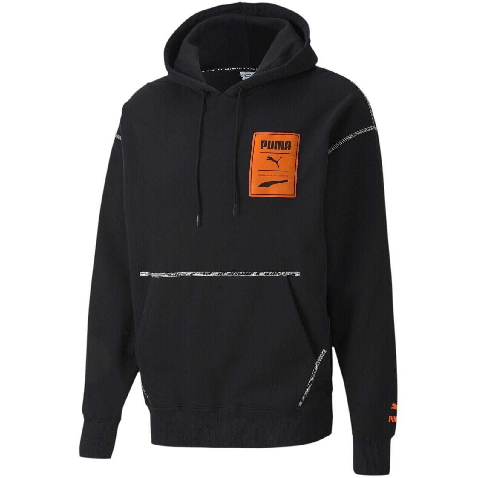 Sweat à capuche Puma Recheck Pack Graphic Hoodie, Noir, Hommes 4/5