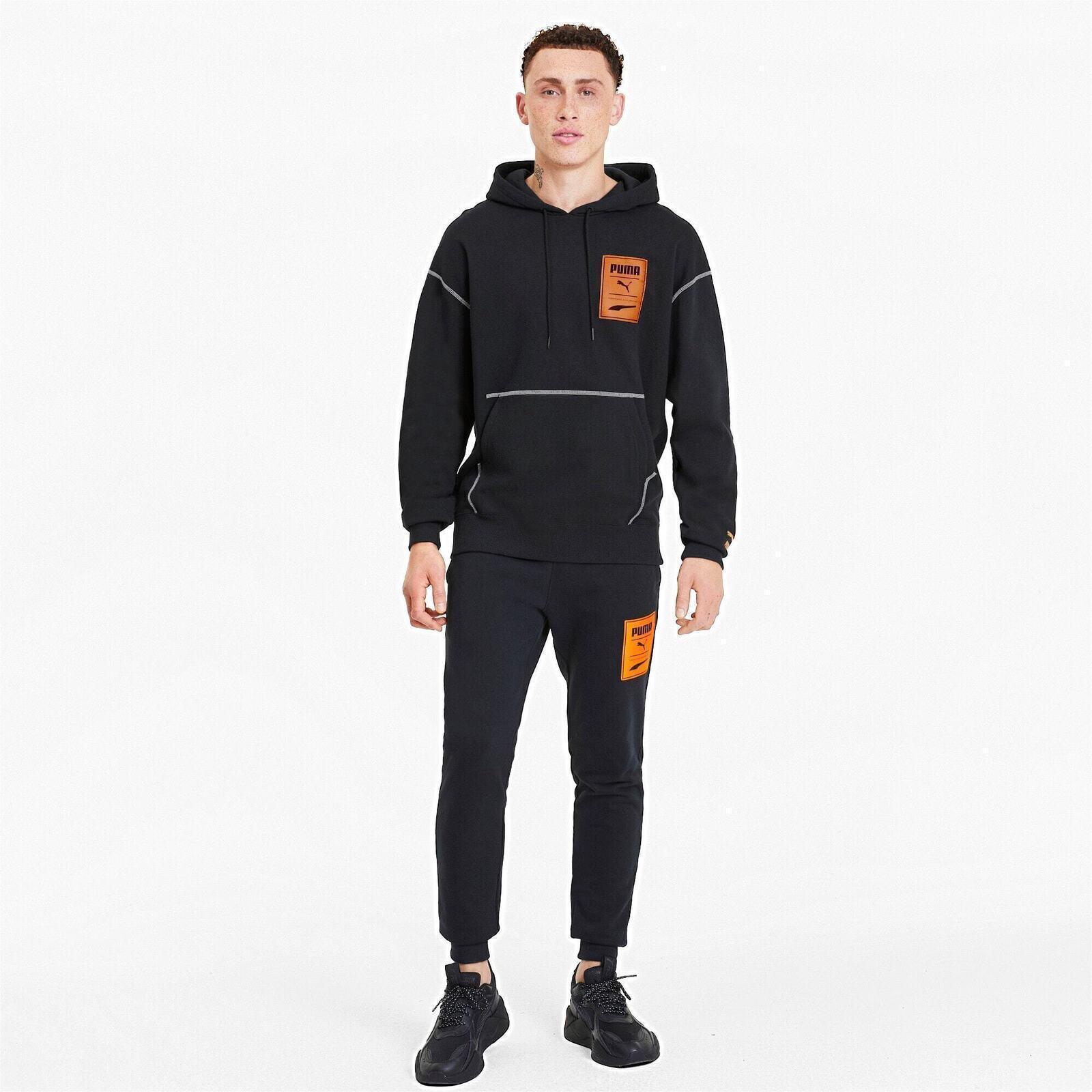 Sweat à capuche Puma Recheck Pack Graphic Hoodie, Noir, Hommes 3/5