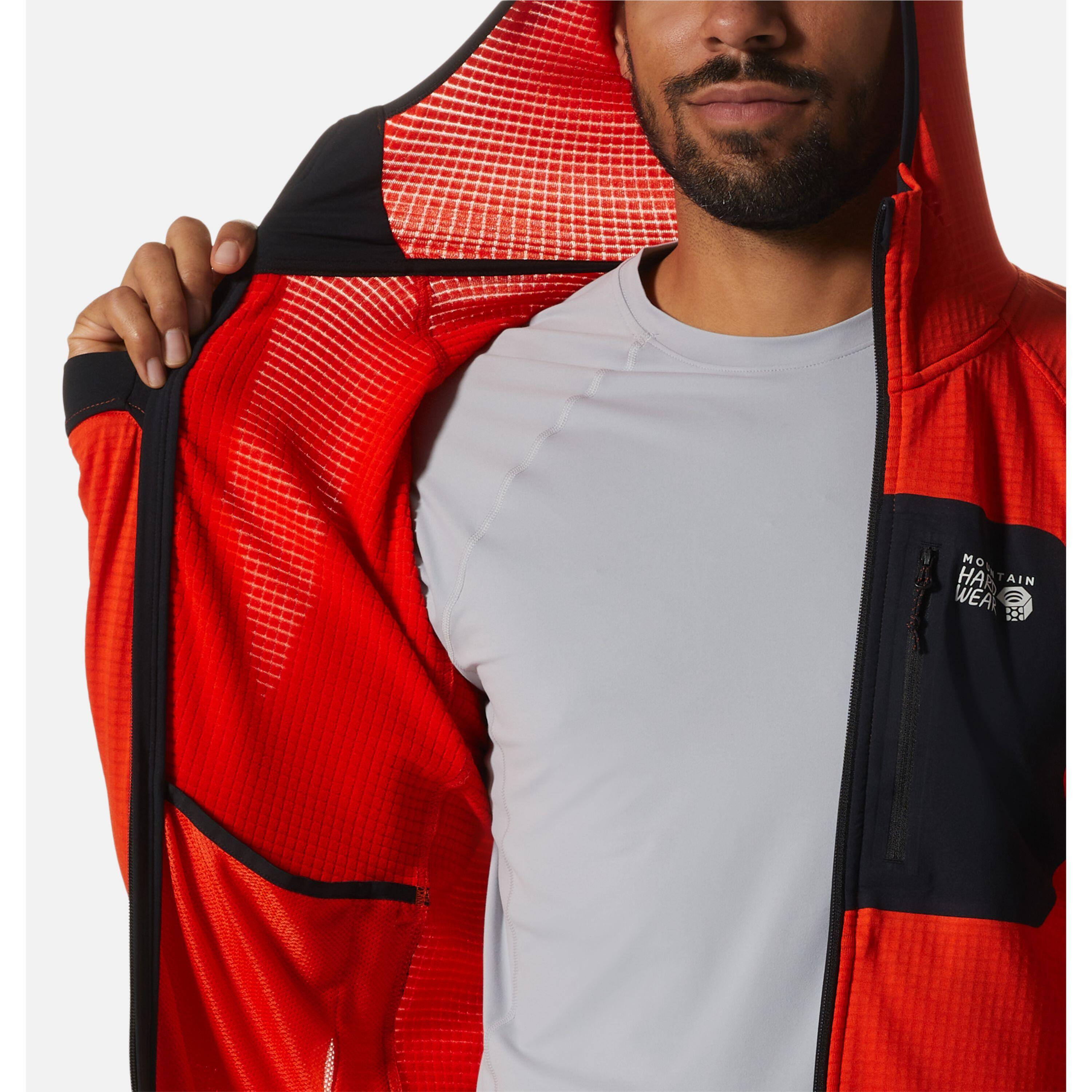 Chaqueta polar con capucha Mountain Hardwear Polartec® Power Grid 3/7