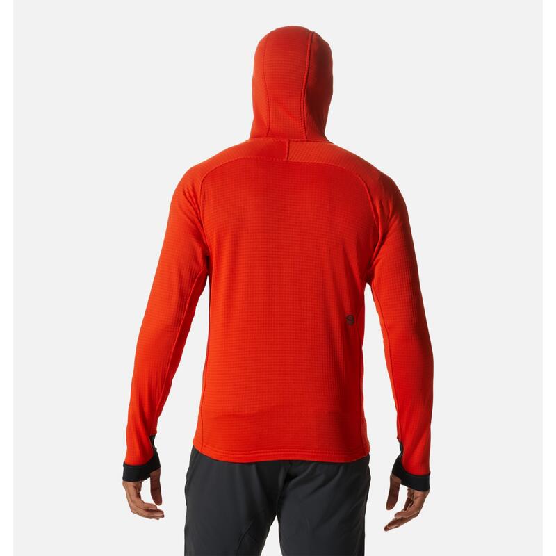 Fleece met capuchon en volledige rits Mountain Hardwear Polartec® Power Grid