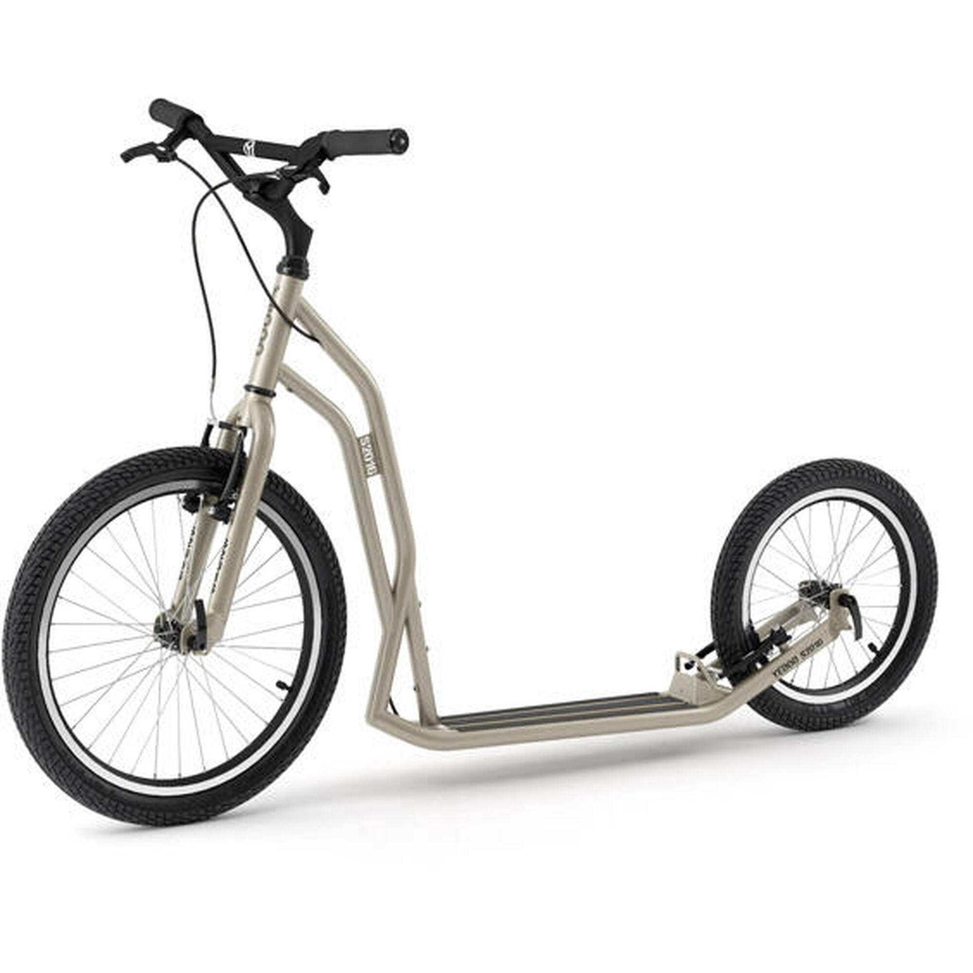 Trottinette avec pneus gonflables  S2016   Argent Or