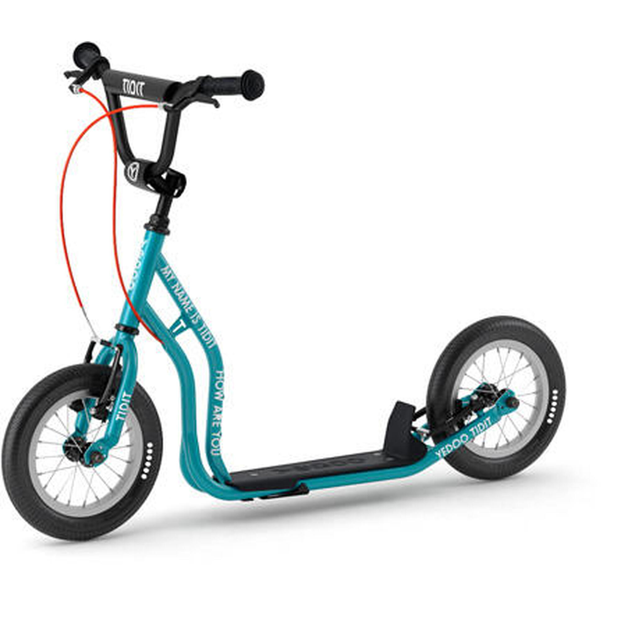 Scooter mit Lufträder  Tidit  Teal blau