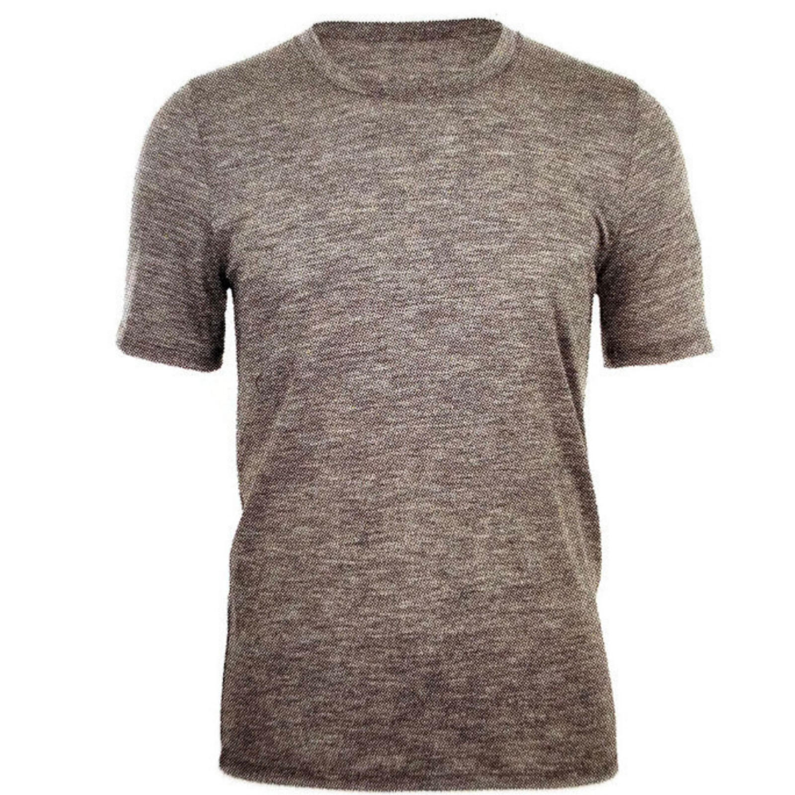 MERINO SKINS Mens Classic Crew Neck Wool Thermal T-Shirt - Ceramic