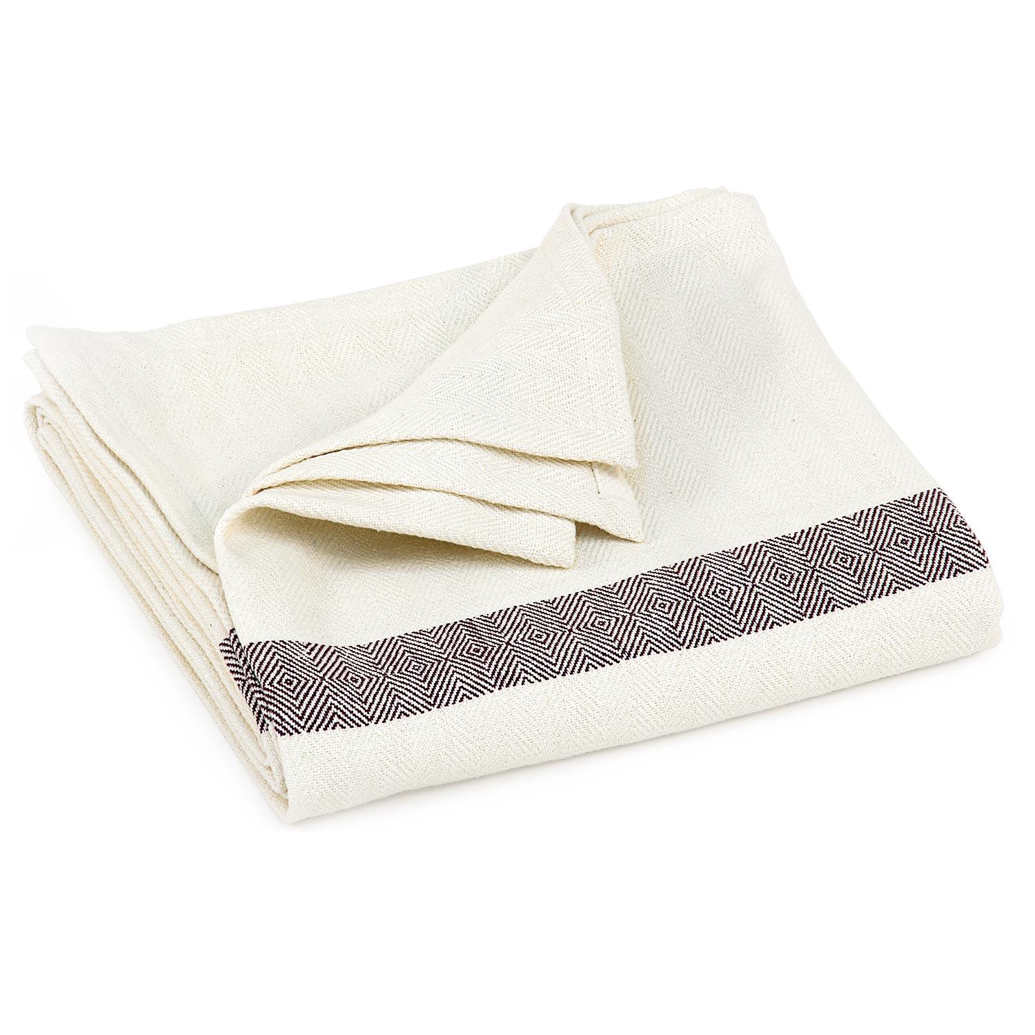 BODHI Bavlněná deka na jógu Bodhi s rybí kostí