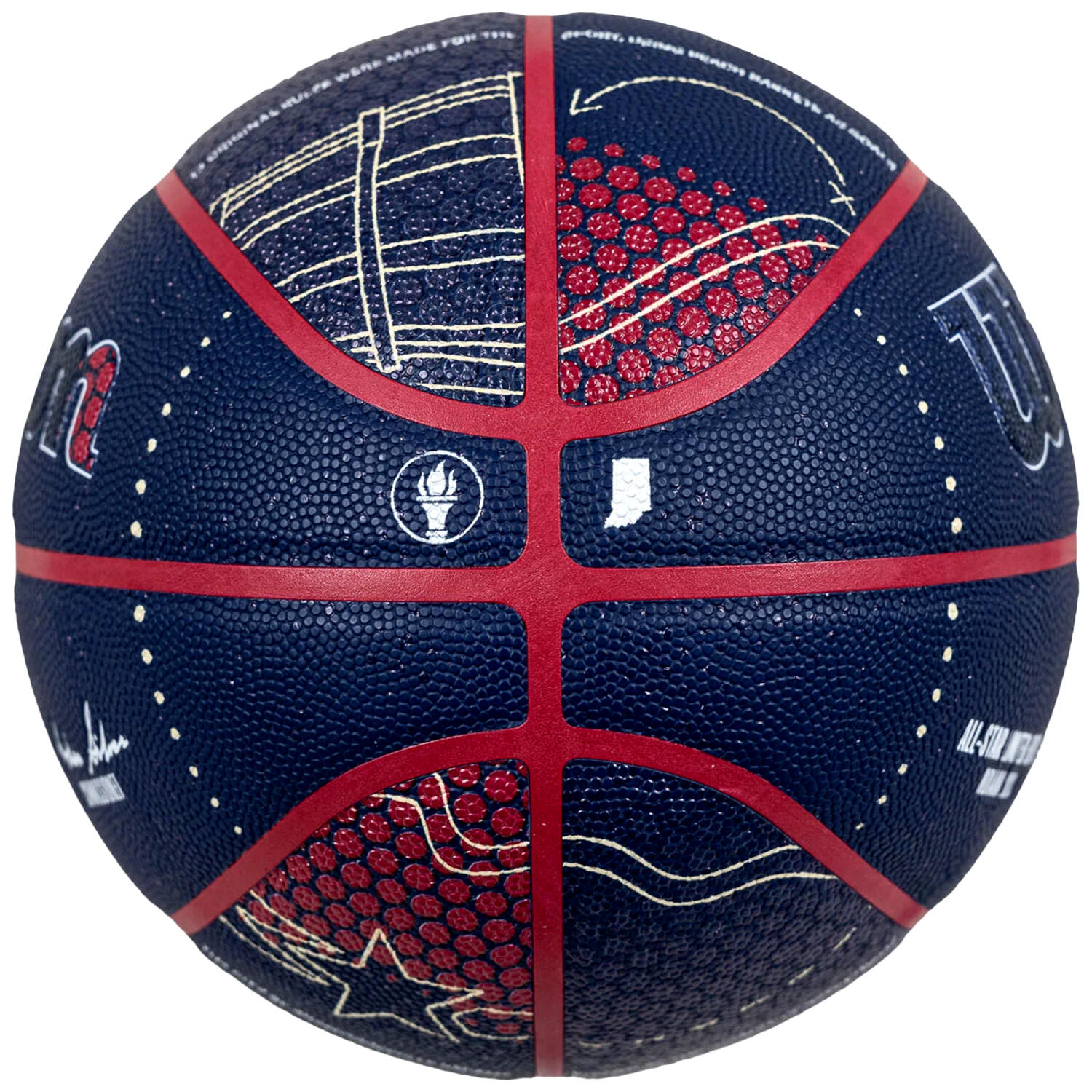 Ballon de basket Wilson NBA All-Star 2024 Indianapolis Collector Ball 2/5