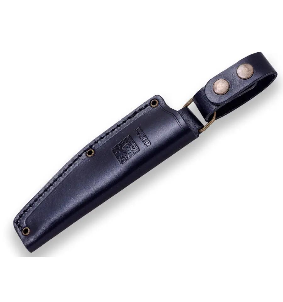 Joker Bushcrafter kés bőr tokkal, rozsdamentes acél penge 10,5 cm 3/3