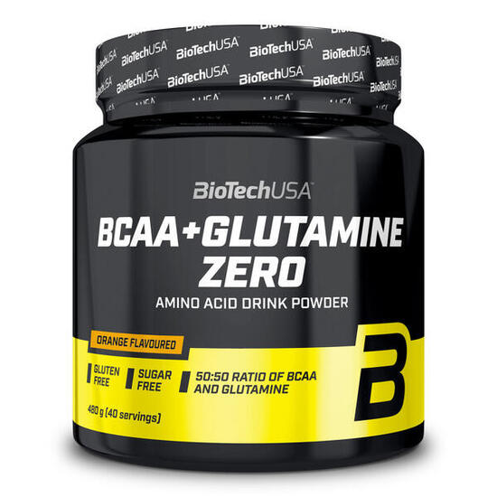 BCAA/Glutamine - BCAA+Glutamine Zero - Orange 480g