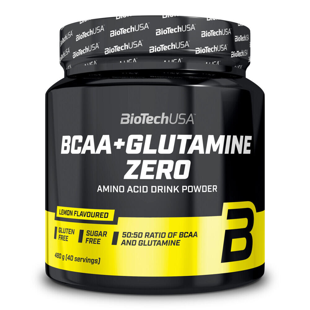BIOTECHUSA Bcaa + glutamine zero - 480g Limão da Biotech USA